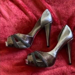 Peep toe heels